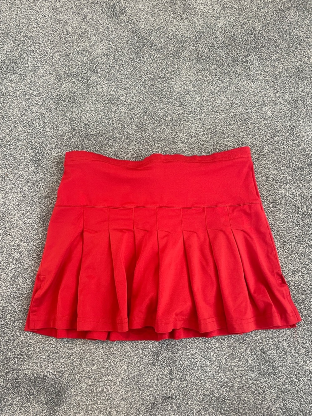 Red Pleated Women’s Athletic Skirt